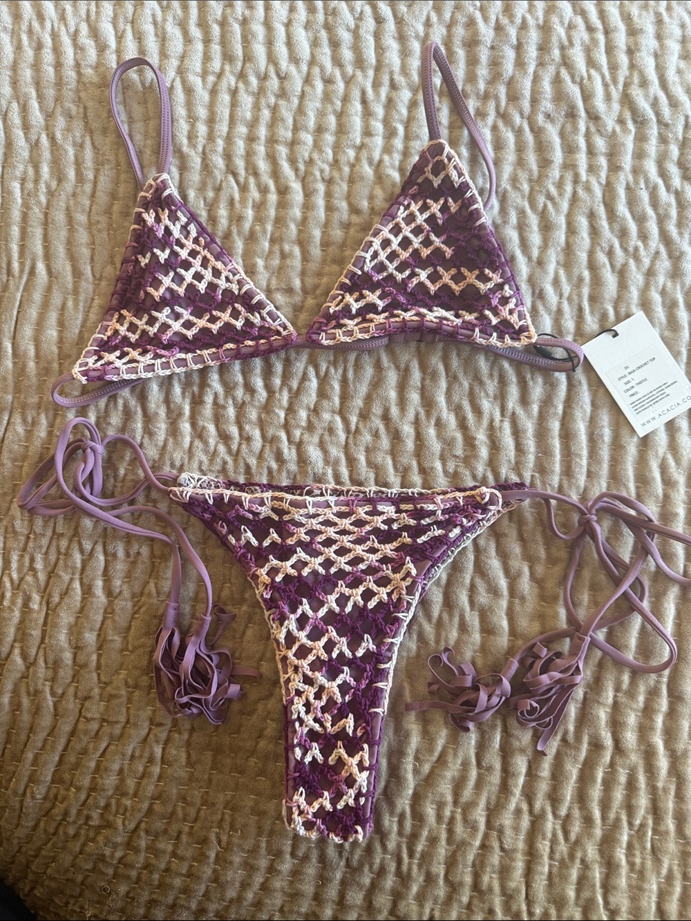 NWT Acacia crochet Bikini